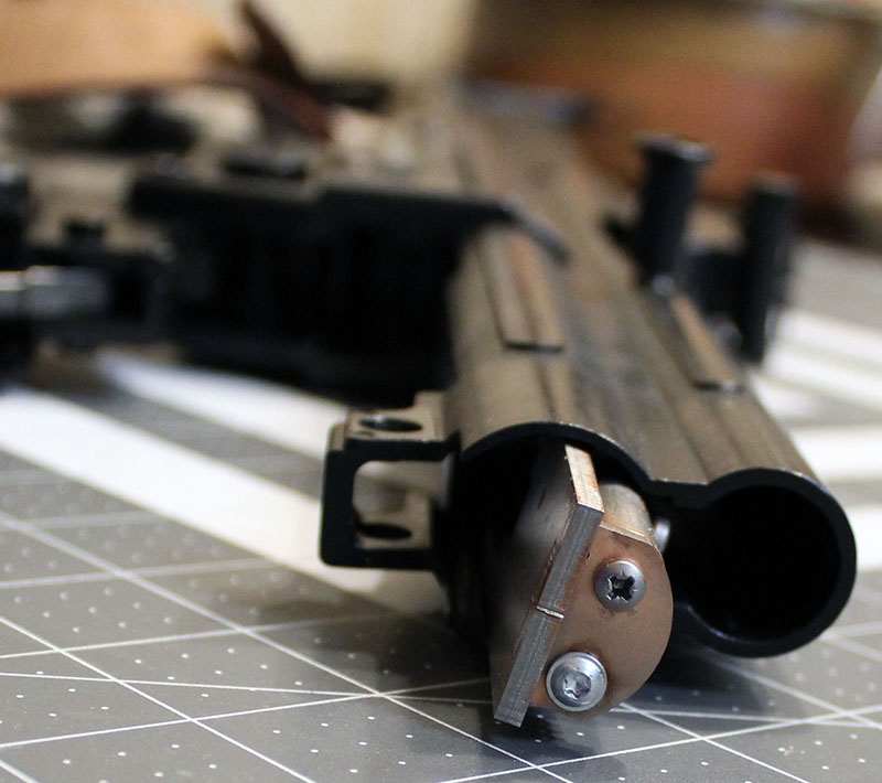 closeup on GSG StG 44 bolt in upper receiver track