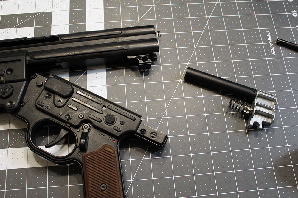GSG StG 44, lower opened, with rear block ejected